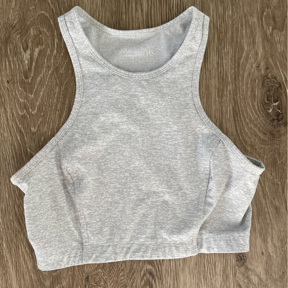 Outdoor Voices Light Gray Sports Bra